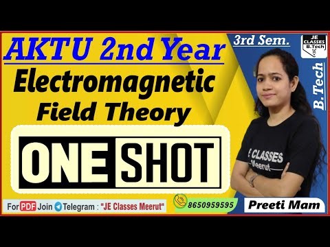 🔥 Electromagnetic Field Theory AKTU B.Tech 3rd Semester One Shot Marathon Class || JE CLASSES B.Tech