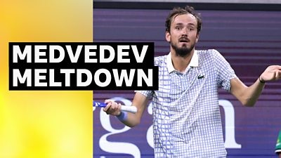 US Open: Daniil Medvedev has meltdown after photographer incident