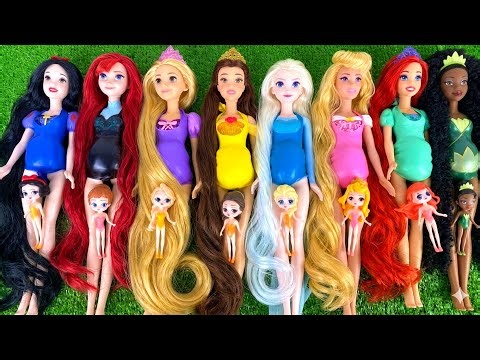 10 Minutes Satisfying with Unboxing Disney Family Playset Pregnant ，Cute Toys ASMR Elsa, Anna!!!