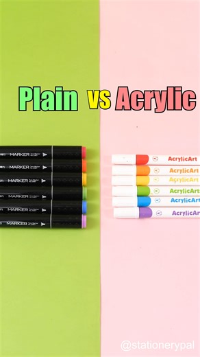 Stationery Pal📝 on Instagram: "Plain VS Acrylic . .⁠ .⁠ 🎈Get great deals for washi tapes, pens, brush pens, and much other stationery at our shop. Click the link in bio @stationerypal or visit stationerypal.com⁠ .⁠ .⁠ .⁠ #studygram #planneraddict #stationerylover #plannerlove #studyaccount #plannerjunkie #bujoinspiration #plannersupplies #stationery #stationeryaddict #stationerylove #stationeryshop #notebook #handlettering #paper #ideas #bulletjournalcommunity #art #bujo #bulletjournal #statio