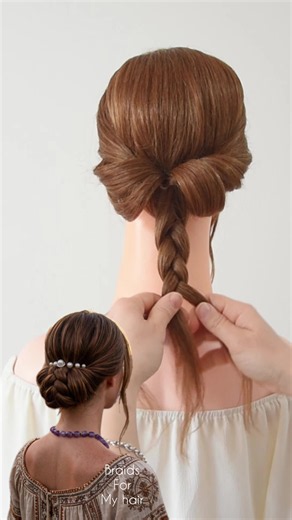 Learn, share and save this beautiful hairstyle✨ #braidsformyhair #braids #peinados #hairtok #hairstyle