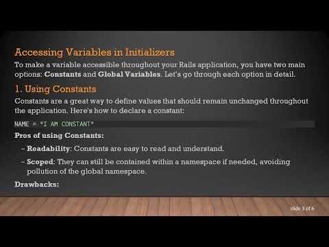 Accessing a Variable in Ruby on Rails from Initializers