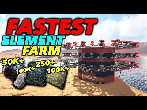 Fastest AUTOMATED ELEMENT FARM Design | Tutorial | Ark Survival Evolved