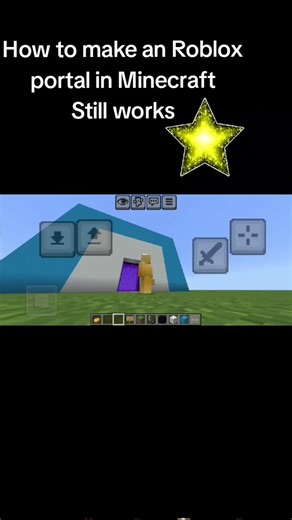 how to make an portal to roblox in minecraft #minecraft #roblox #viral #nostalgic #minecraftyoutuber