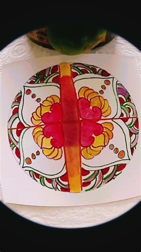 Capture the range of rangoli pattern tile design