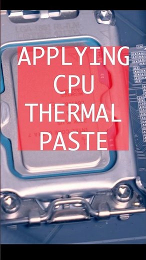 How do you put thermal paste? #nvidia #intel #pcgaming