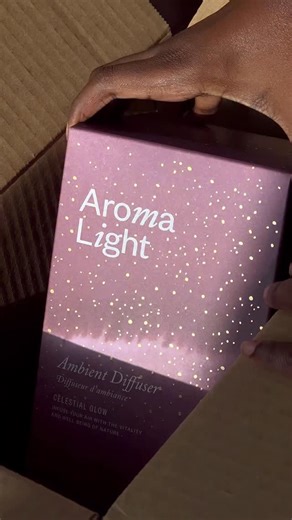 Tap into the magic of the season, literally ✨ This best-selling ambient holiday diffuser is BACK in a limited edition star-inspired design. Aroma Light gives you three brightness settings and a gentle aromatic experience. Available now! | Saje Wellness