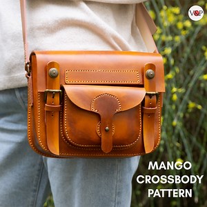 PDF Pattern Mango Bag, Leather Crossbody, Small Purse, PDF Pattern and Instructional Video by Vasile and Pavel - Etsy