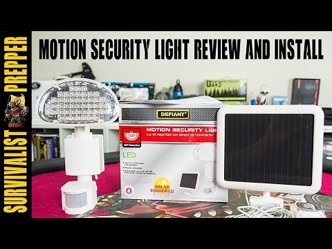 Defiant Solar Motion Detection Security Light Review and Install