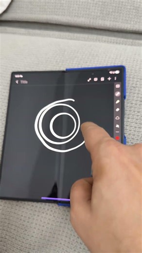 Samsung galaxy fold 7 auto shape drawing like screen off memo circle ⭕️