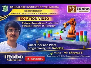 Robodk : Mult iparts and colored pickand placeapplication. ( 12 parts)
