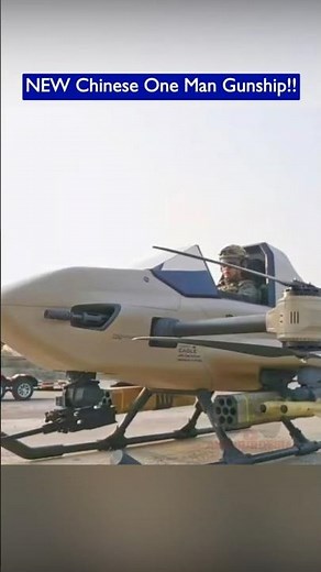 NEW Chinese Electric Gunship Copter with 4 Missiles – One Man Gunship!!