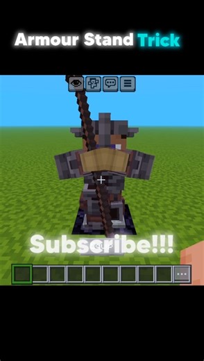 Armour Stand Trick🤯🔥#minecraft #short #lifehack