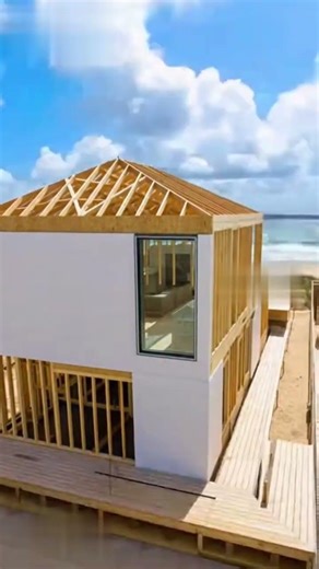 🏠 Modern Coastal Beach House #BeachHome #CoastalLiving #TimeLapse