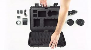 Nanuk 920 Waterproof Hard Case with Custom Foam Insert for Sony A7R Size Camera - Yellow