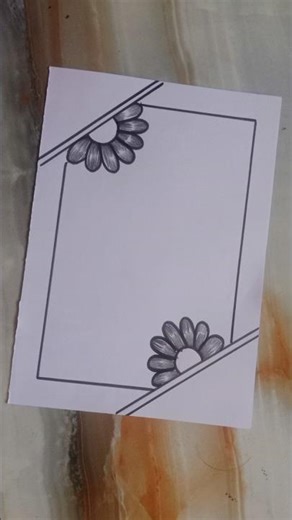 simple beautiful borderdesign for project #assignment #frontpage #borderdesigns #shortsfeed #school