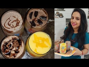 Quick shake recipe| mango shake| Chocolate shake| Oreo shake recipe| KitKat shake| Sonias kitchen