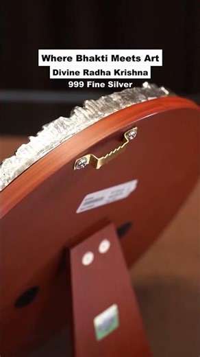 Divine Radha Krishna 999 Silver Art Frame | Spiritual Home Décor | Swarna Kanchi