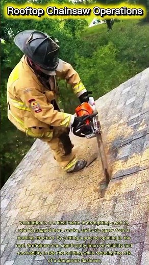 Rooftop Ventilation Training with Chainsaw