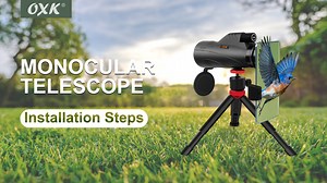 Watch 12X56 HD Monocular Telescope with Smartphone on Amazon Live