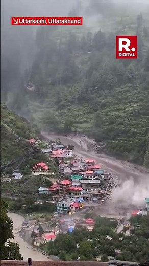 Exact Moment of Uttarkashi Cloudburst
