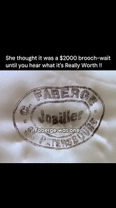 She walked into the appraisal thinking she had a cute $2,000 brooch… but what happened next left the entire room speechless. 💎 What looked like a charming costume jewelry piece turned out to be a rare Georgian-era diamond brooch, dating back to the early 1800s. Expert gemologists confirmed it was handcrafted using old-mine cut diamonds—a cut no longer produced today. The brooch had been passed down in her family for generations, tucked away in a jewelry box, never knowing its true value. #antiq