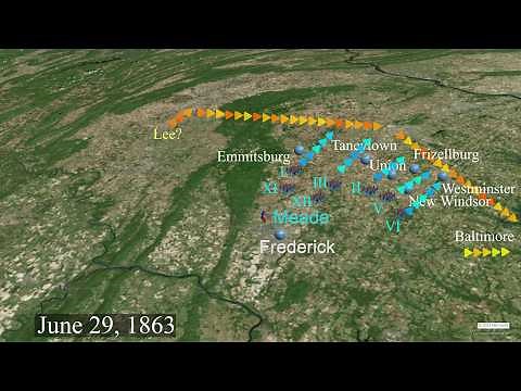 Meade at Gettysburg: Battle through Meade's Eyes | Illustrated Map | Battle of Gettysburg