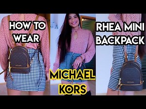 HOW TO WEAR MICHAEL KORS RHEA MINI BACKPACK || Filipina - Austrian: Our Austria Life