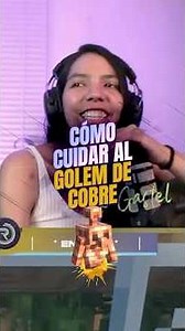 How to take care of the copper golem 🤔 in MINECRAFT #minecraft #livestream #gamerclips #humor