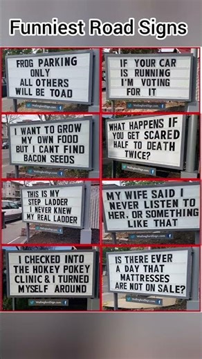 Funniest Road Signs 🤣🤣