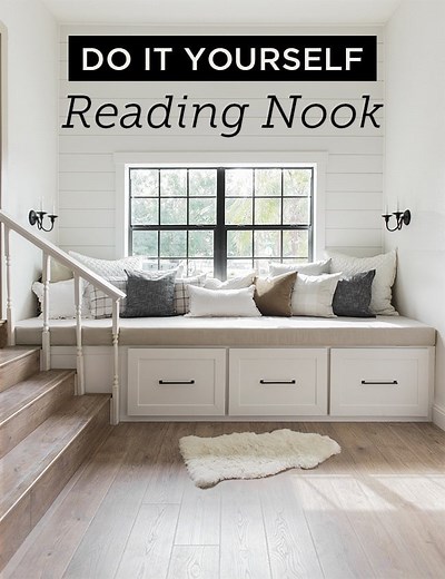 DIY Window Bench Seat / Reading Nook - Jenna Sue Design