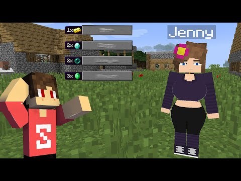 Playing JENNY Mod Minecraft