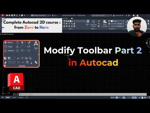 Modify Toolbar in AutoCAD (Part 2) | Offset, Trim, Extend, Fillet, Explode & Align