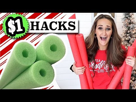 NEVER BEFORE SEEN Pool Noodle HACKS 🎄 Christmas in July 2024 | Dollar Tree DIY