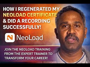 Here is your next chance to Transform yourself as a successful NeoLoad Performance Test engineer