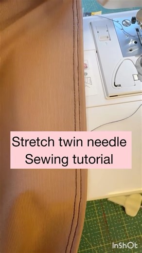 Holly on Instagram: "How to use a stretch twin needle sewing tutorial. #sewing #howtosew #sewingtutorial #twinneedle"