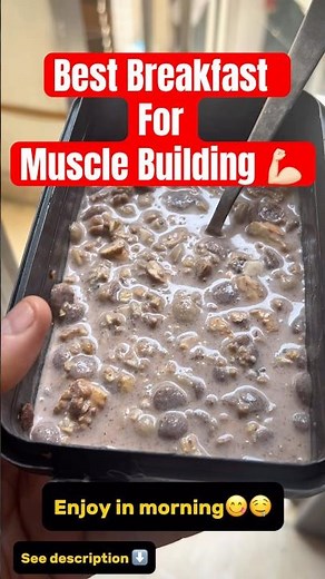 High Protein Breakfast (34g protein 💪 | 648cal ) | Oats + Muesli + Nuts + Whey | Muscle Building