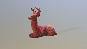 Animal Bench, Deer - 3D model by bourgoynestudio