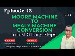 Moore Machine to Mealy Machine Conversion | Very Easy Steps | Theory of Computation & Automata