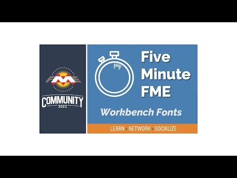 Rule 6: Refresh your FME Workbench with new fonts.