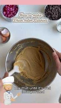 thick m&m cookies 🍪 #food #recipe #easyrecipe #cookie