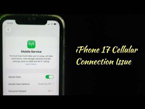 How to Fix iPhone 17 Cellular Connection Issue?