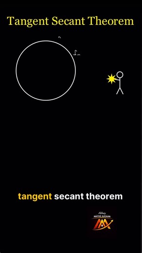 Abhay Maths Aasaan on Instagram: "Tangent Secant Theorem Trick ( SSC Favourite 🔥) Tangent secant theorem exaplained with animation - कभी नहीं भूलोगे SSC CGL CHSL MTS CDS NTPC UPSI students start Maths from here. Save this reel 📌 Comment ans for more circle tricks! #ssc #maths #geometry"