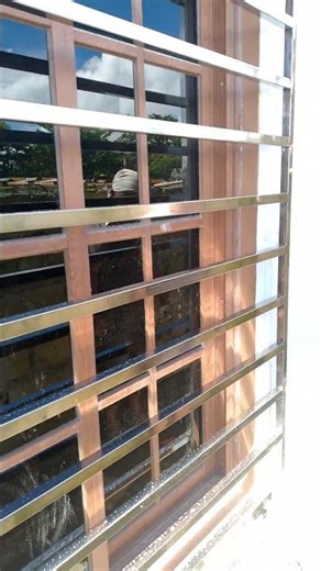 Installation stainless window grills #home #youtubeshorts #construction #shorts