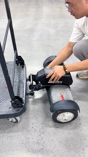 💪 Our hoverboard cart makes heavy loads a breeze. It connects to shopping carts, warehouse trolleys, or even camping gear—perfect for effortless, safe handling wherever you need it. (XSTO ET300P2) 🛒 https://bit.ly/46LTK6r #xstoclimbers #trolley #movingcart #handtruck #hoverboardcart | XSTO Climbers