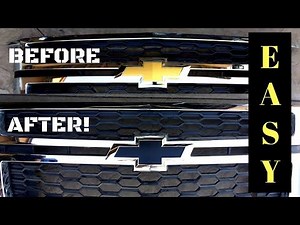 How to Remove and Paint CHEVY Truck Emblems