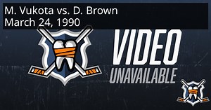 Mick Vukota vs. Dave Brown, March 24, 1990 - New York Islanders vs. Edmonton Oilers | HockeyFights