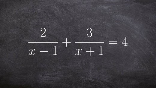 Solving a rational equation