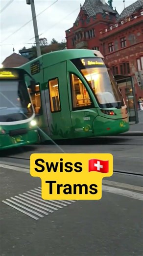 Basel Trams #switzerland #tram #shorts #travel