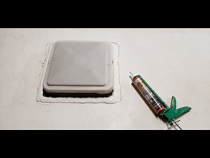 Resealing RV Roof Vents: Removing The old sealer and resealing with Dicor.